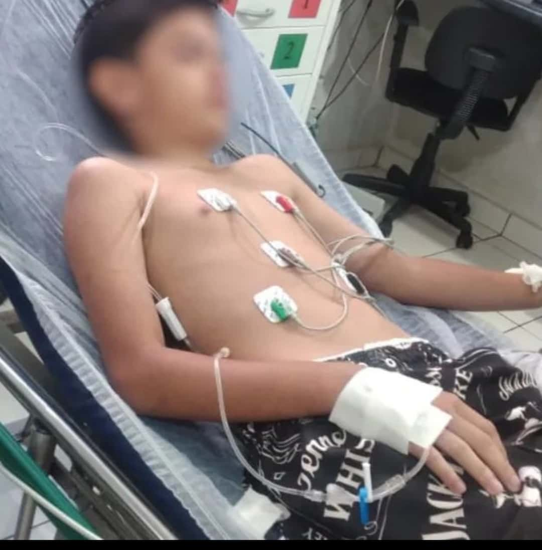 Criança que comeu lagartixa  obrigada pela madastra volta para hospital 