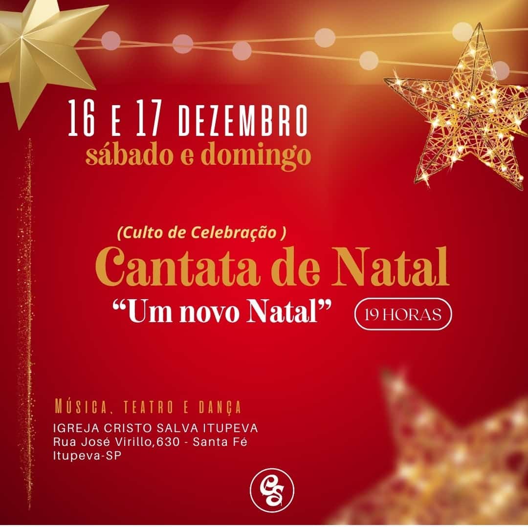 Cantata de Natal na Cristo Salva acontece neste final de semana