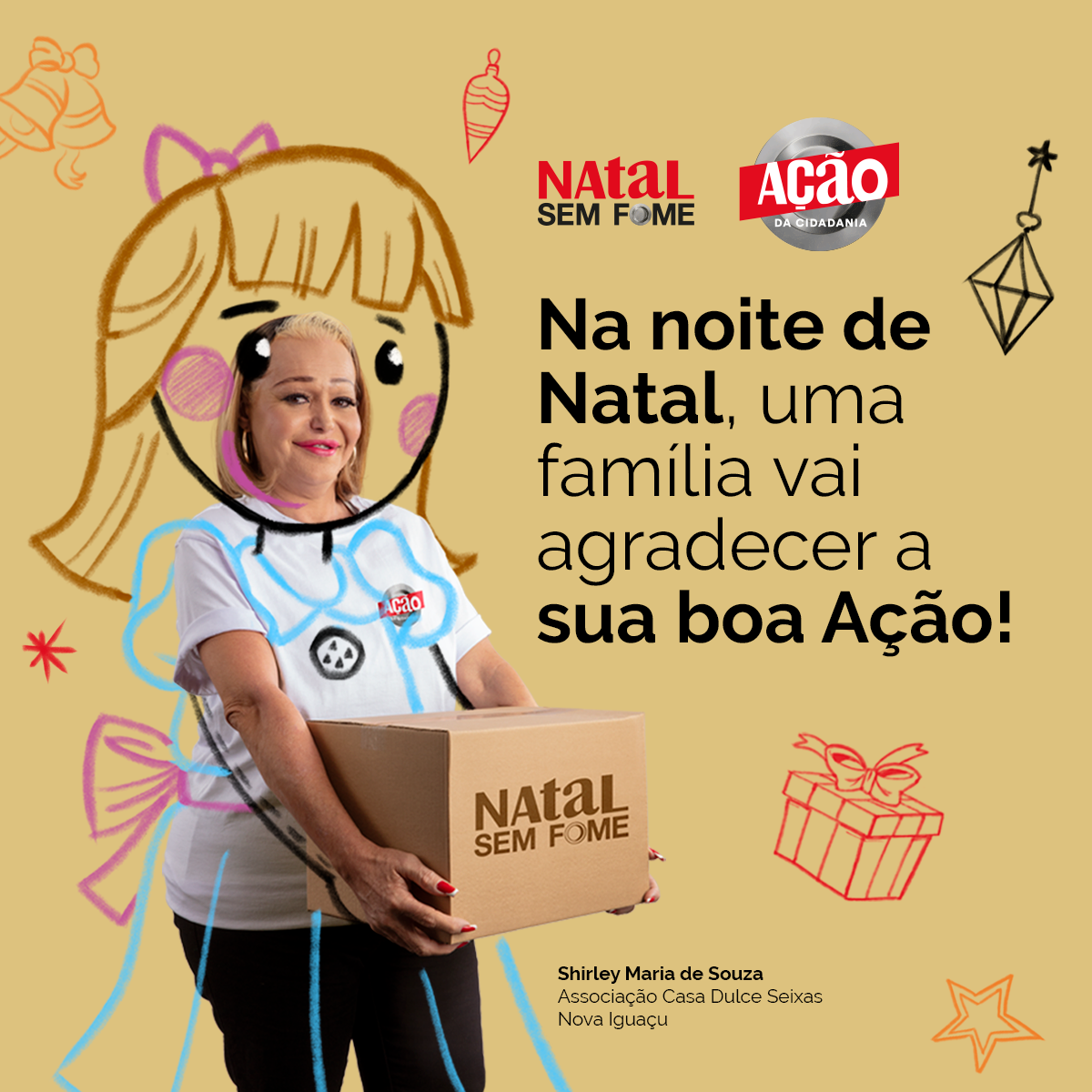 Neste Natal, o melhor presente é a sua solidariedade