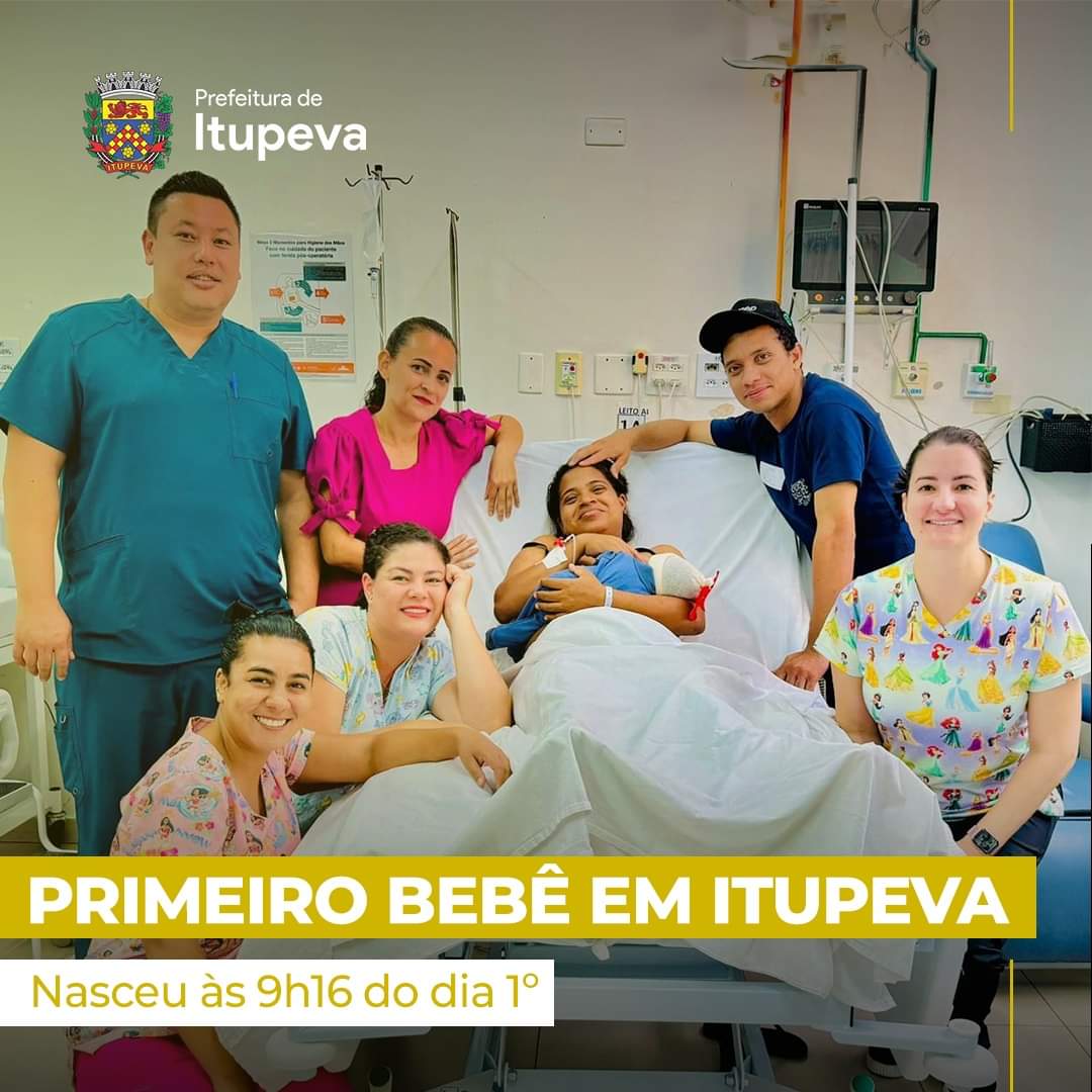 Primeiro bebê do ano em Itupeva 