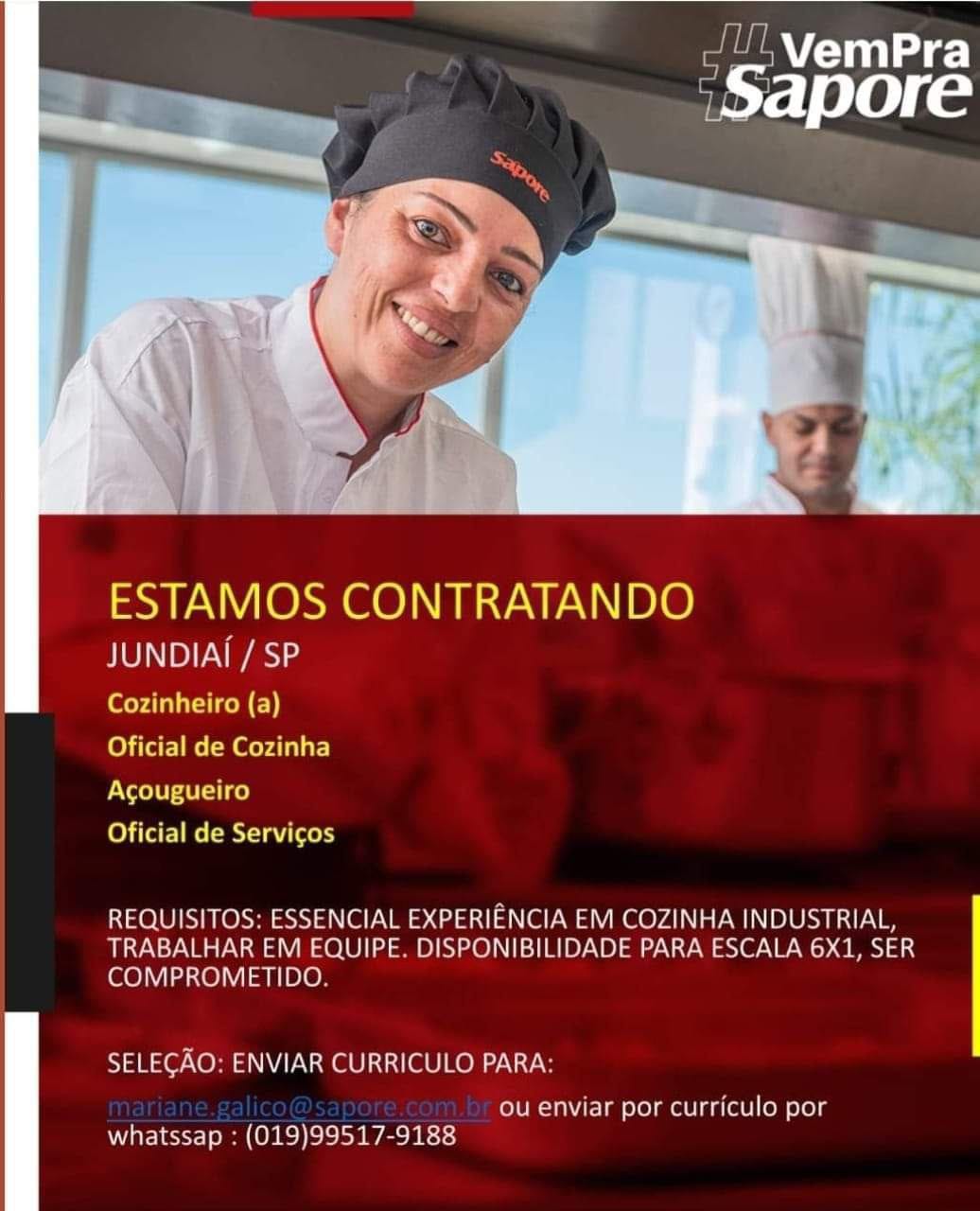 Vagas para cozinha industrial 