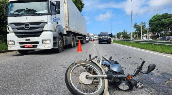 Acidente deixa um motociclista ferido na Dom Gabriel