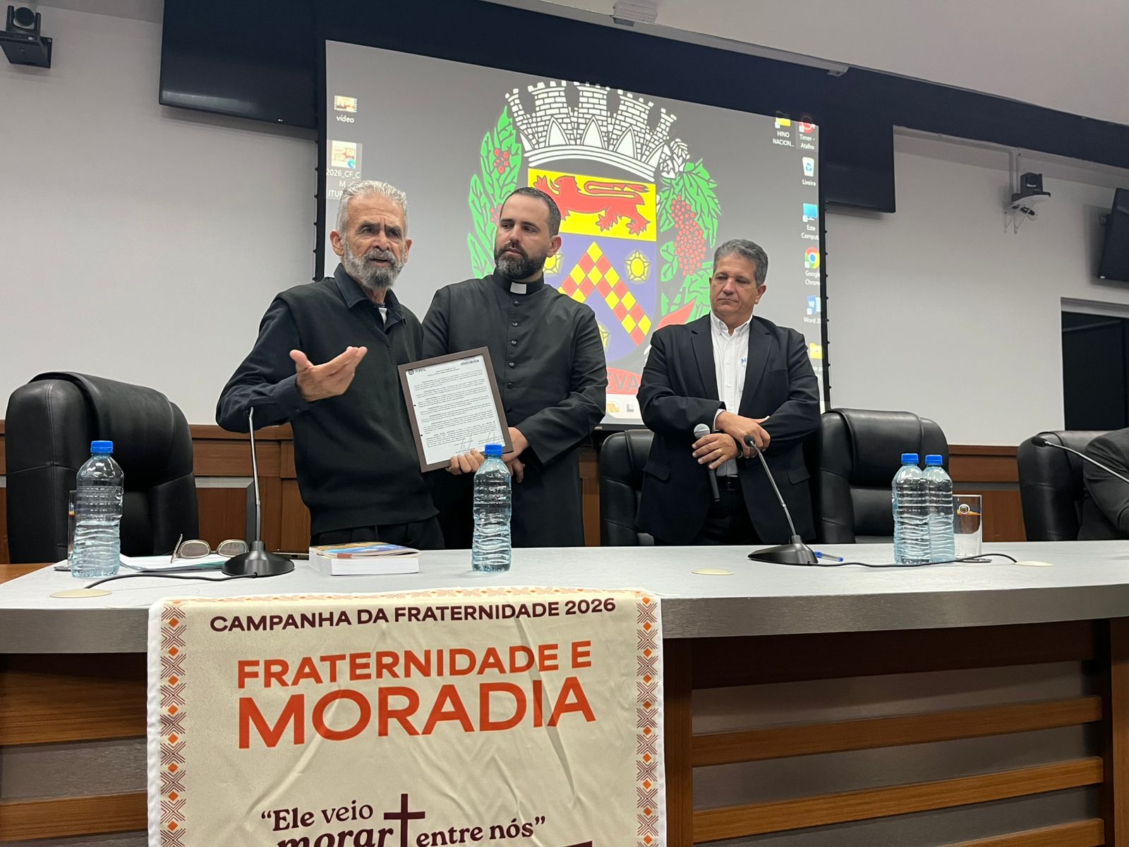 Pastoral Fé e Política recebe Moção de Congratulações da Câmara de Itupeva 